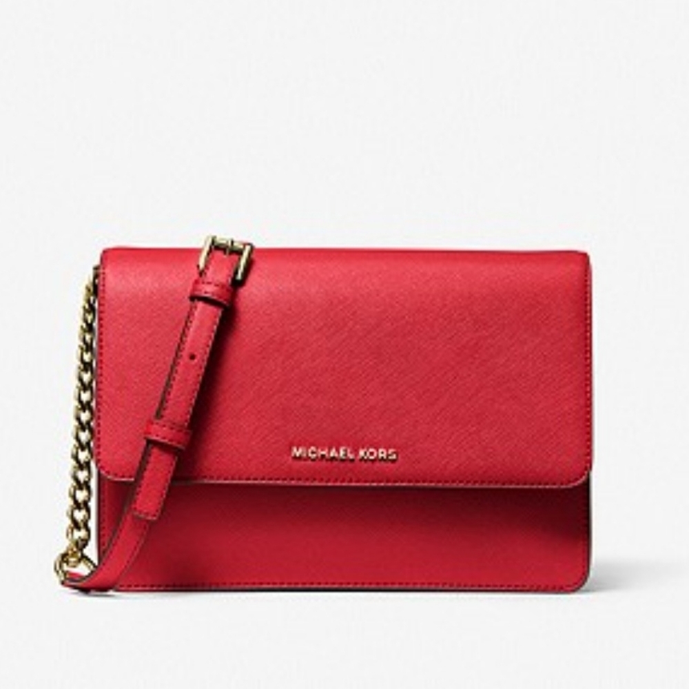 Michael Kors Daniela Large Leather Crossbody - Picture 2 of 6